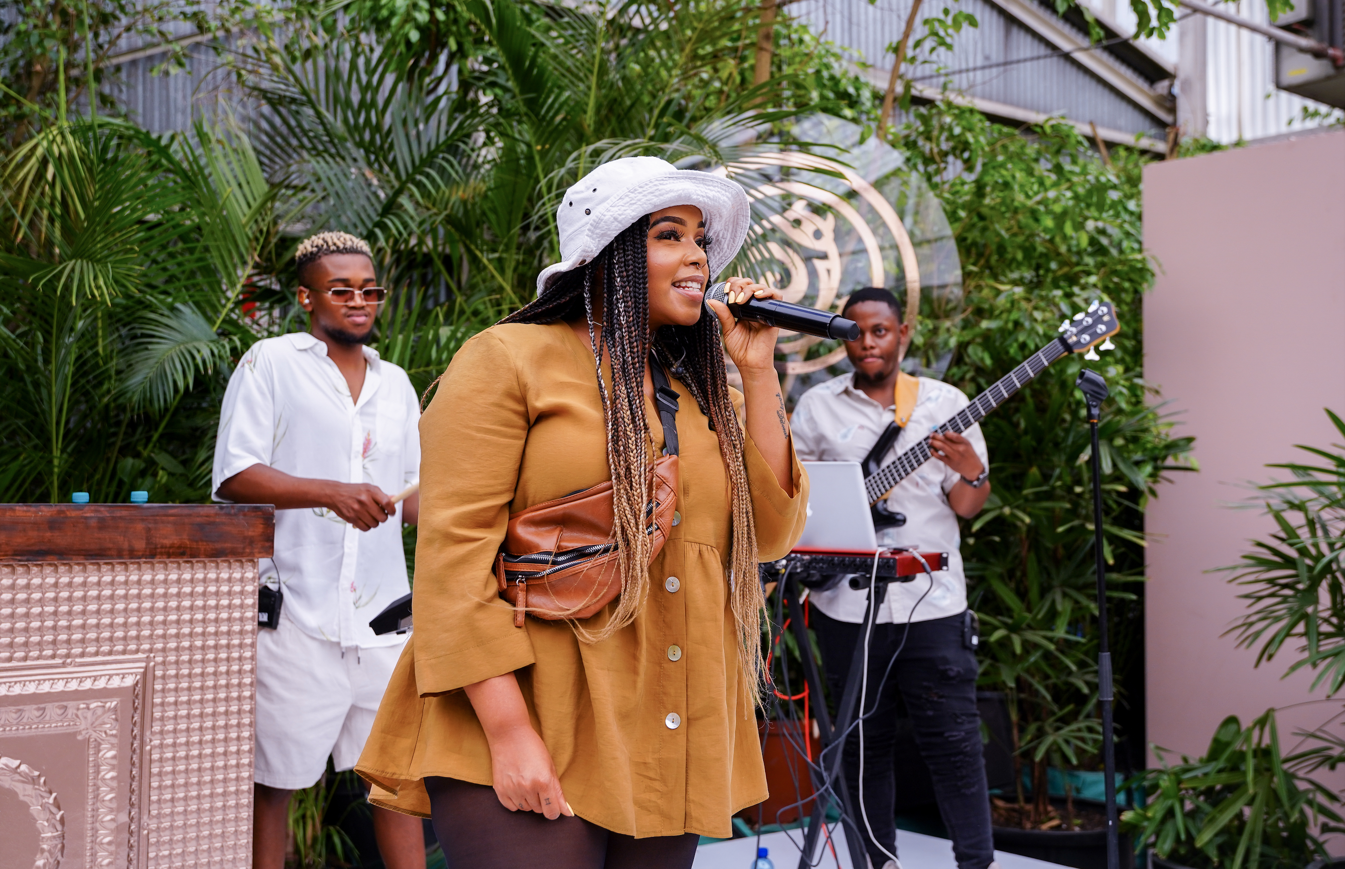 Shekinah performing at Brutal Fruit event