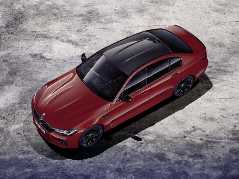 2021 BMW M5 top view 