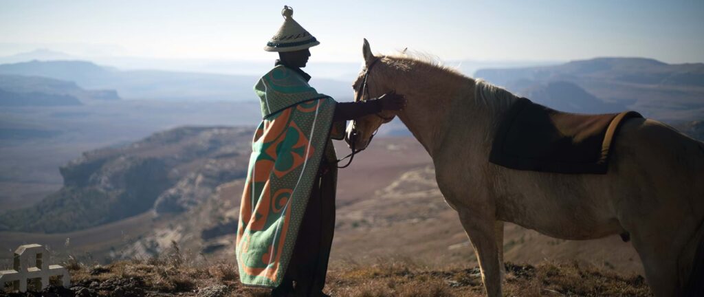 Sesotho man and horse