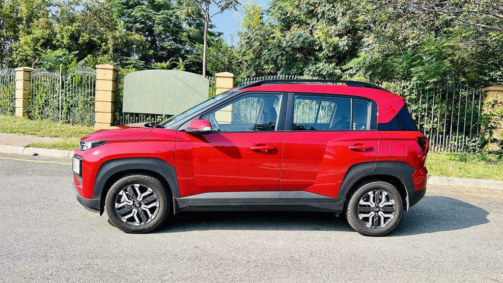 Red Hyundai Exter