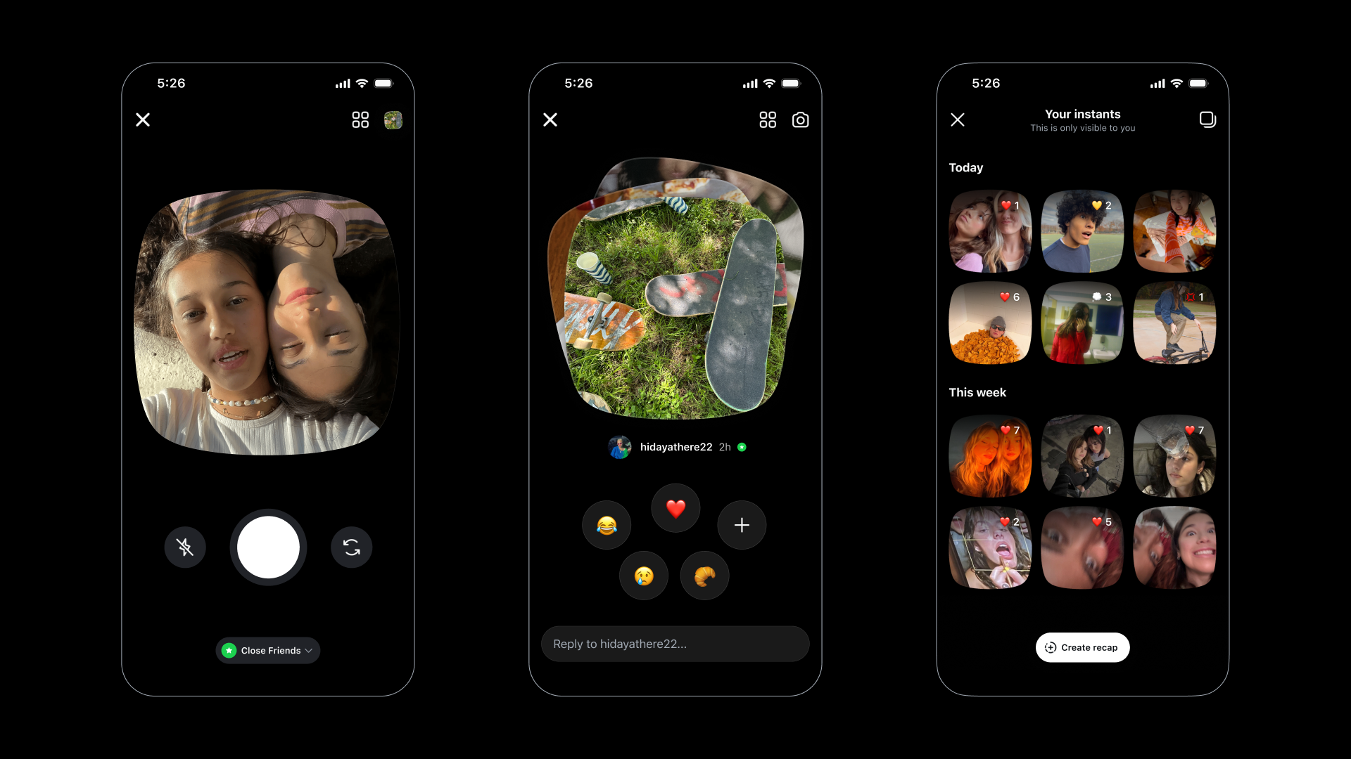 Instagram is bringing back spontaneous sharing with the launch of Instants — a new feature for quick, unfiltered photos shared privately with friends in real time.