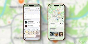Sponsored business listing displayed in Apple Maps Suggested Places