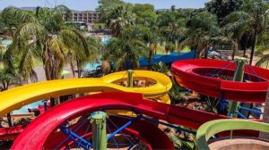 Warmbaths resort children's play area and water slides