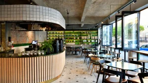 Naked Coffee Restaurant interior showcasing the brand’s contemporary design