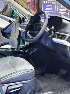Tata Osprey interior with modern dashboard and technology features