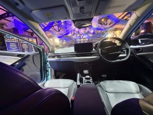 Tata Osprey interior with modern dashboard and technology features full view