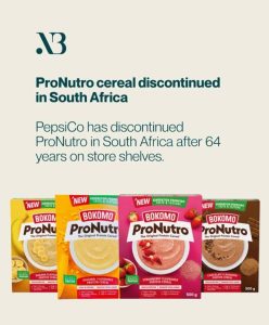 ProNutro discontinued in South Africa after 64 years