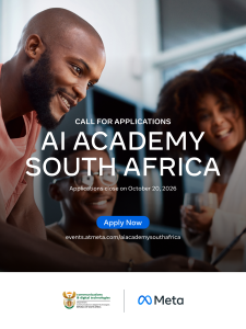 Promotional graphic for the AI Academy South Africa startup Pitchathon