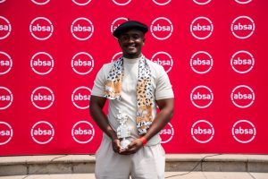Absa L’Atelier 2026 award winners Reginald Boateng, Emmanuel Chisenga, Segun Owolabi and Treasure Mlima