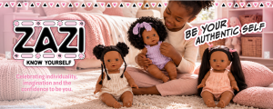 ZAZI doll from Prima Toys' new South African doll brand celebrating natural hair and local identity