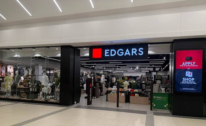 Edgars store entrance in a South African shopping centre